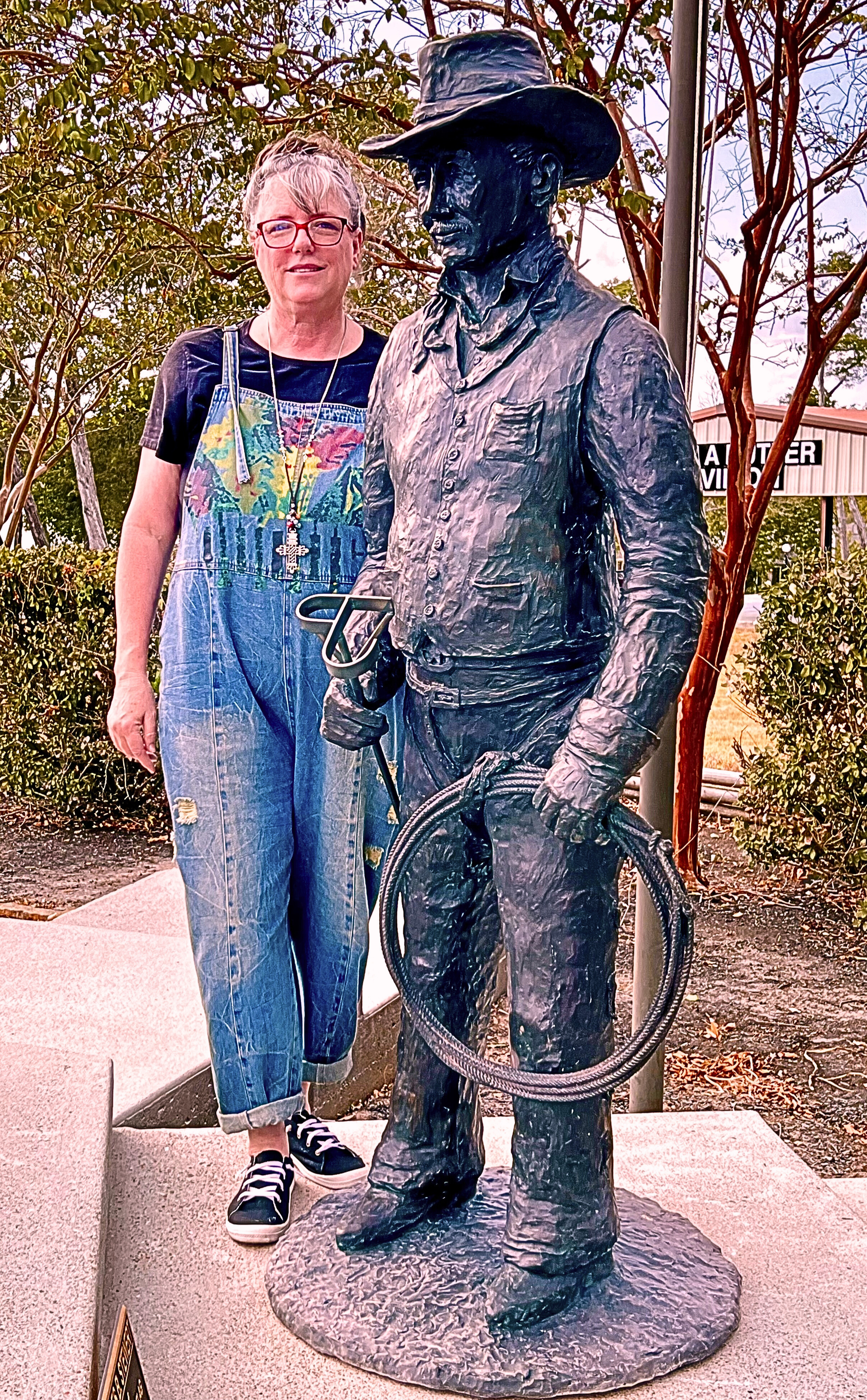 The Rancher — bronze sculpture for Pioneers of Montgomery